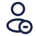 User Minus Rounded SVG Icon